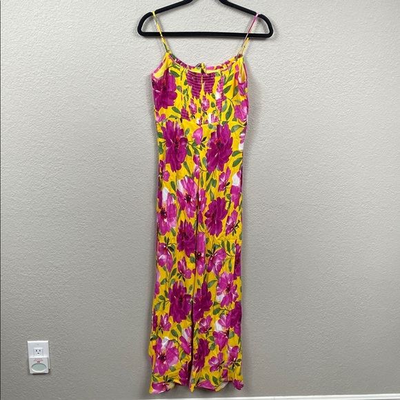 New Favorite Daughter The One That Got Away Floral Keyhole Maxi Dress Sz 10 - Picture 6 of 14
